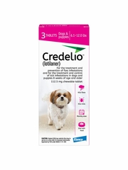 Credelio for Dogs 6.1-12 lbs.|Tick & Flea Infestation Prevention and Treatment|3-Month Supply