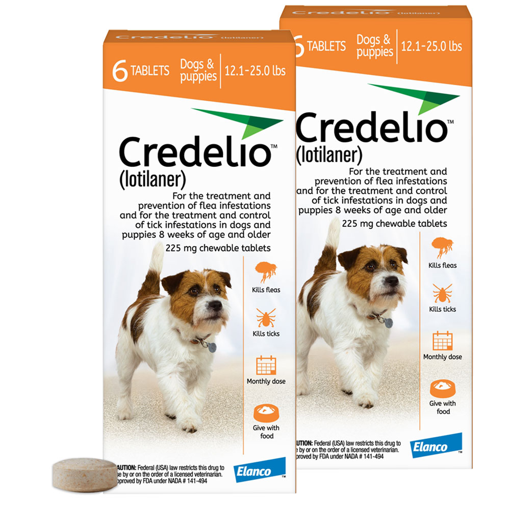 Credelio for Dogs 12.125 lbs.Tick & Flea Infestation Prevention and