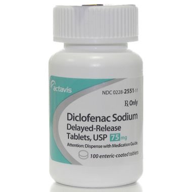 Diclofenac DR Tablet, 75-mg, 100 Count | On Sale | EntirelyPets Rx