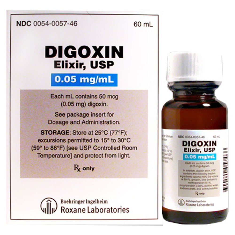Digoxin Elixir USP 0.05mg/ml (60 ml) On Sale EntirelyPets Rx
