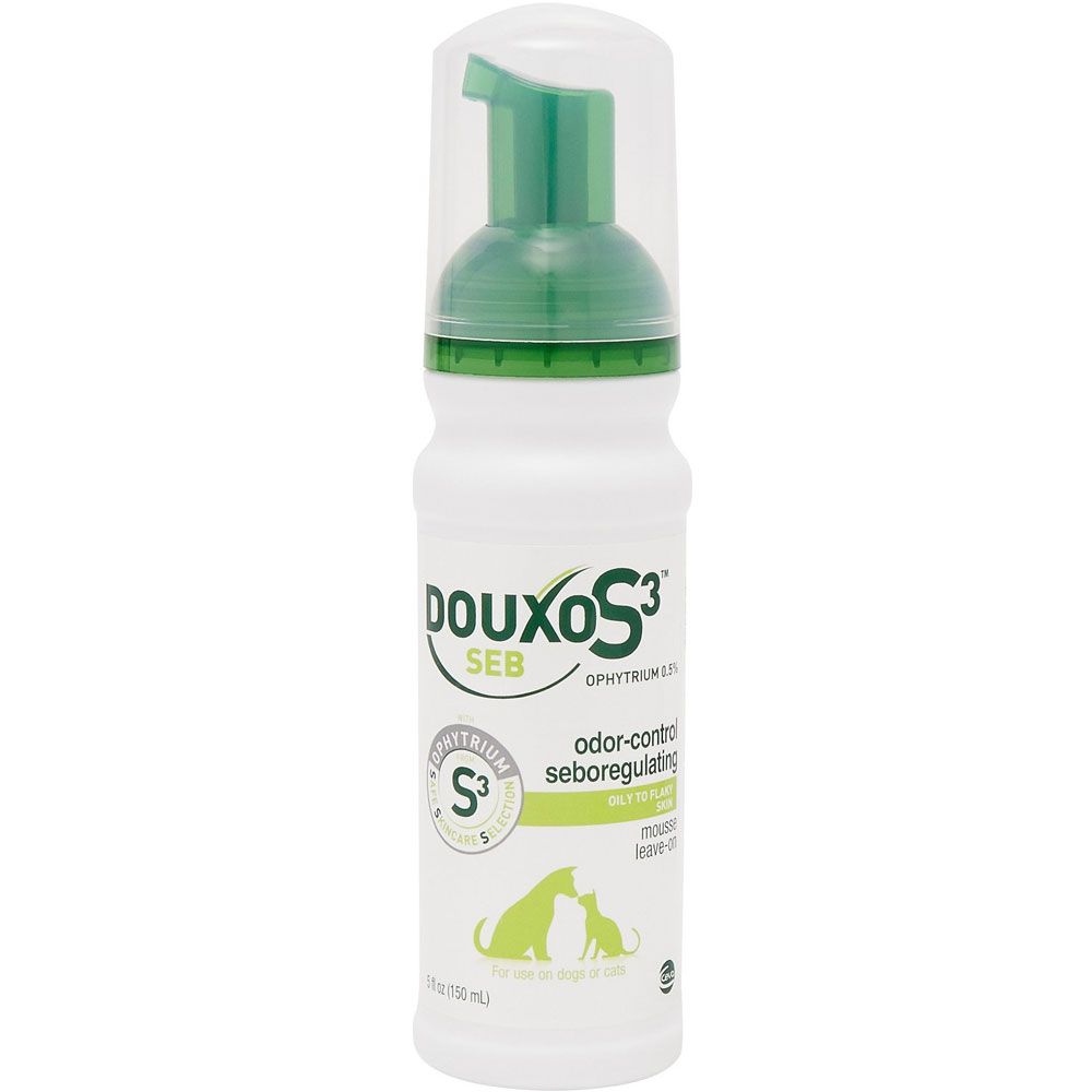 Douxo S3 SEB OdorControl Seboregulating Dog & Cat Mousse (5.1 oz) On
