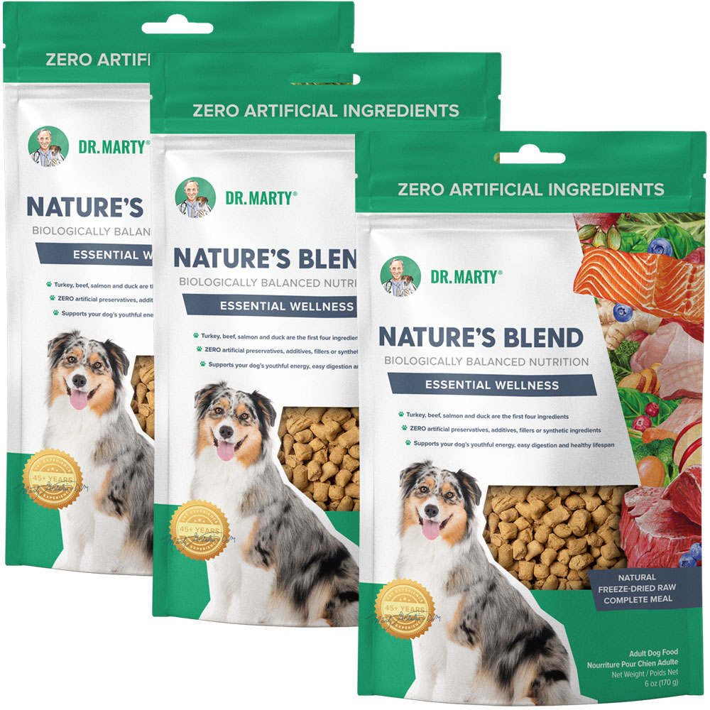Dr. Marty Nature's Blend Freeze Dried Raw Dog Food Essential Wellness