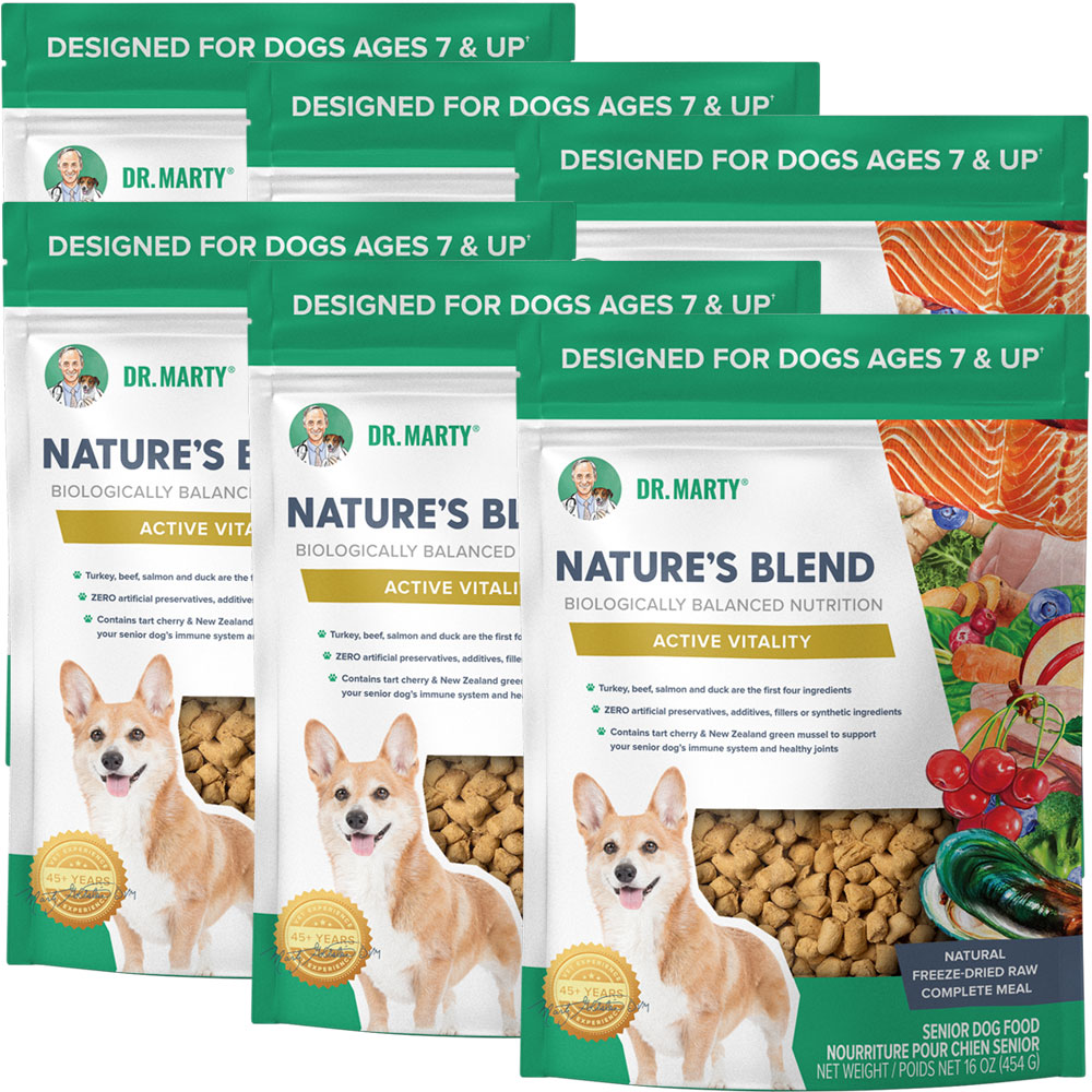 Dr. Marty Nature's Blend Freeze Dried Raw Dog Food for Senior Dogs