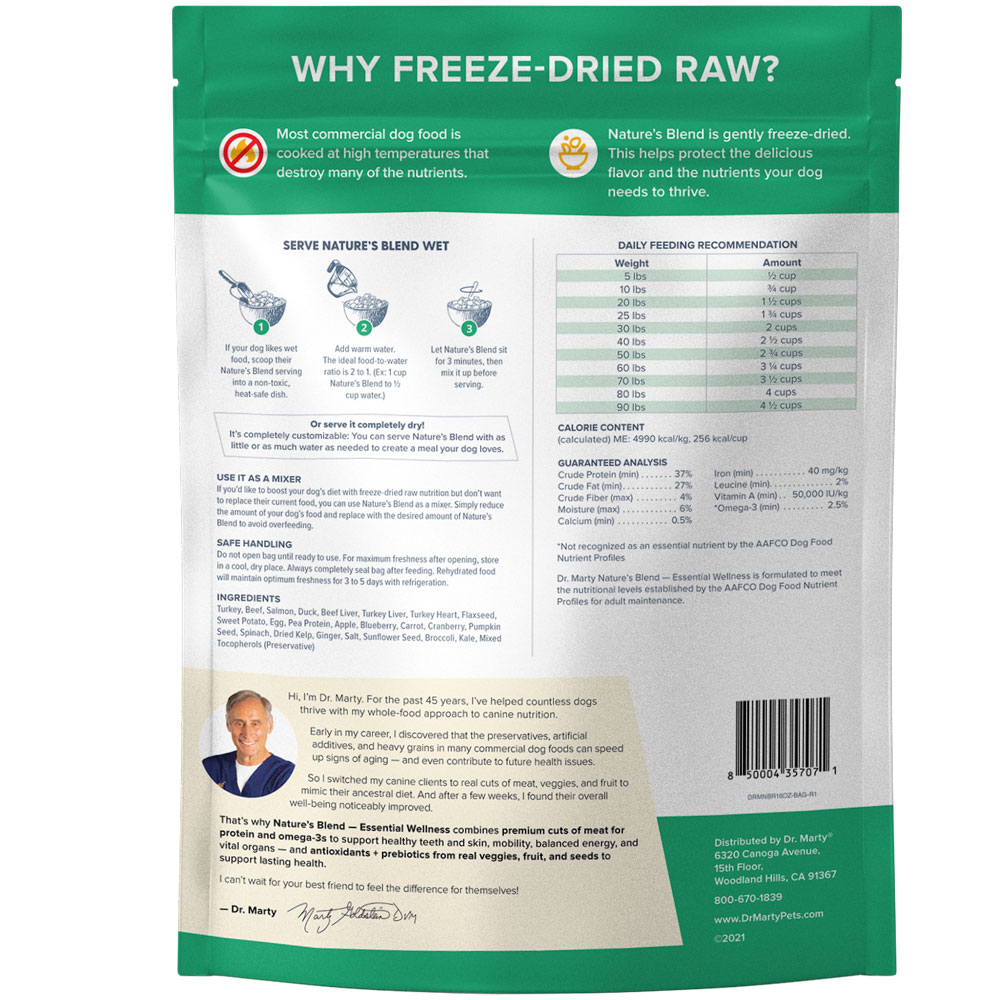 Dr. Marty Nature's Blend Essential Wellness Dog Food 16 oz On Sale