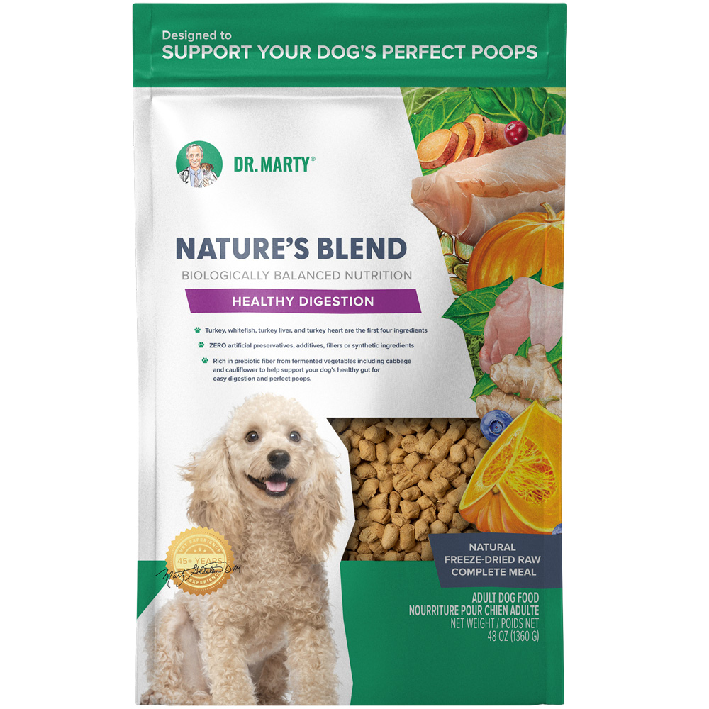 Dr. Marty Nature's Blend Healthy Digestion Freeze Dried Dog Food, 48oz