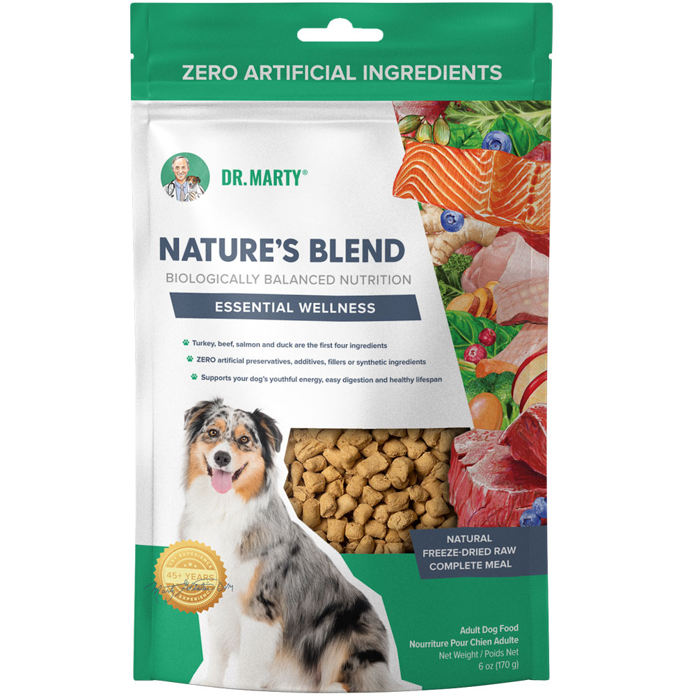 Dr. Marty Nature's Blend Freeze Dried Raw Dog Food Essential Wellness