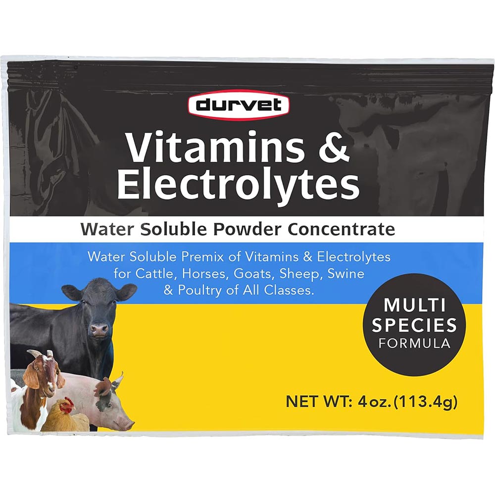 Durvet Vitamins & Electrolytes for Multi Species (4 oz) [Supplement