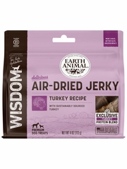 EA DOG WISDOM JERKY TURKEY AIR DRIED TREAT 4OZ