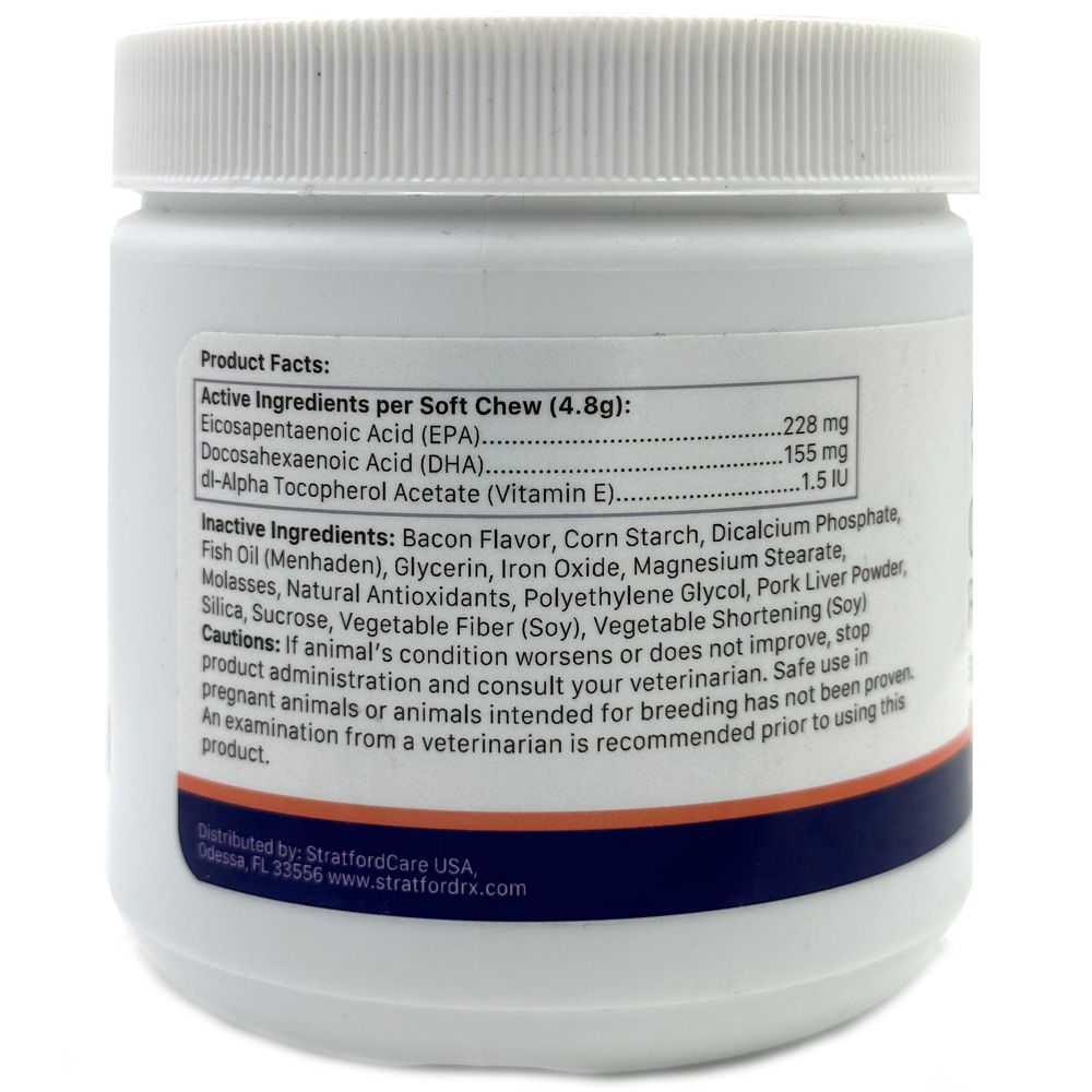 Stratford Omega3 Fatty Acid for Small & Medium Breeds (60 Soft Chews