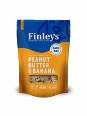 FINLEYS DOG CRUNCHY BISCUITS PEANUT BUTTER BANANA TREAT 6OZ