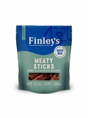 FINLEYS DOG MEATY STICKS BEEF SALMON TREAT 12OZ