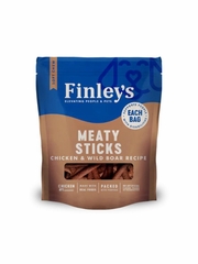 FINLEYS DOG MEATY STICKS CHICKEN WILD BOAR TREAT 5OZ