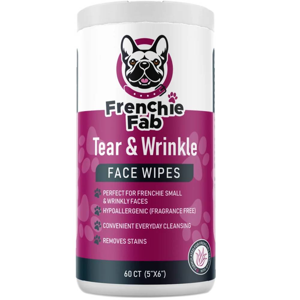 Tearfab Frenchie Fab Tear & Wrinkle Face Wipes (60 count) | On Sale ...