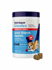 Glandex Advanced Vet Strength Anal Gland Chews, Duck and Bacon Flavor, 120 Count