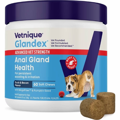 Glandex Advanced Vet Strength Chews Duck Bacon, 60 count | On Sale
