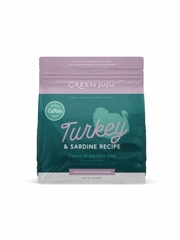 GREEN JUJU DOG CAT EXTRAS TURKEY SARDINE FD 14OZ