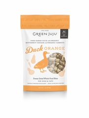 GREEN JUJU DOG WHOLE FOOD BITES DUCK ORANGE FD 3OZ