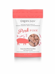 GREEN JUJU DOG WHOLE FOOD BITES PORK PINK FD 3OZ