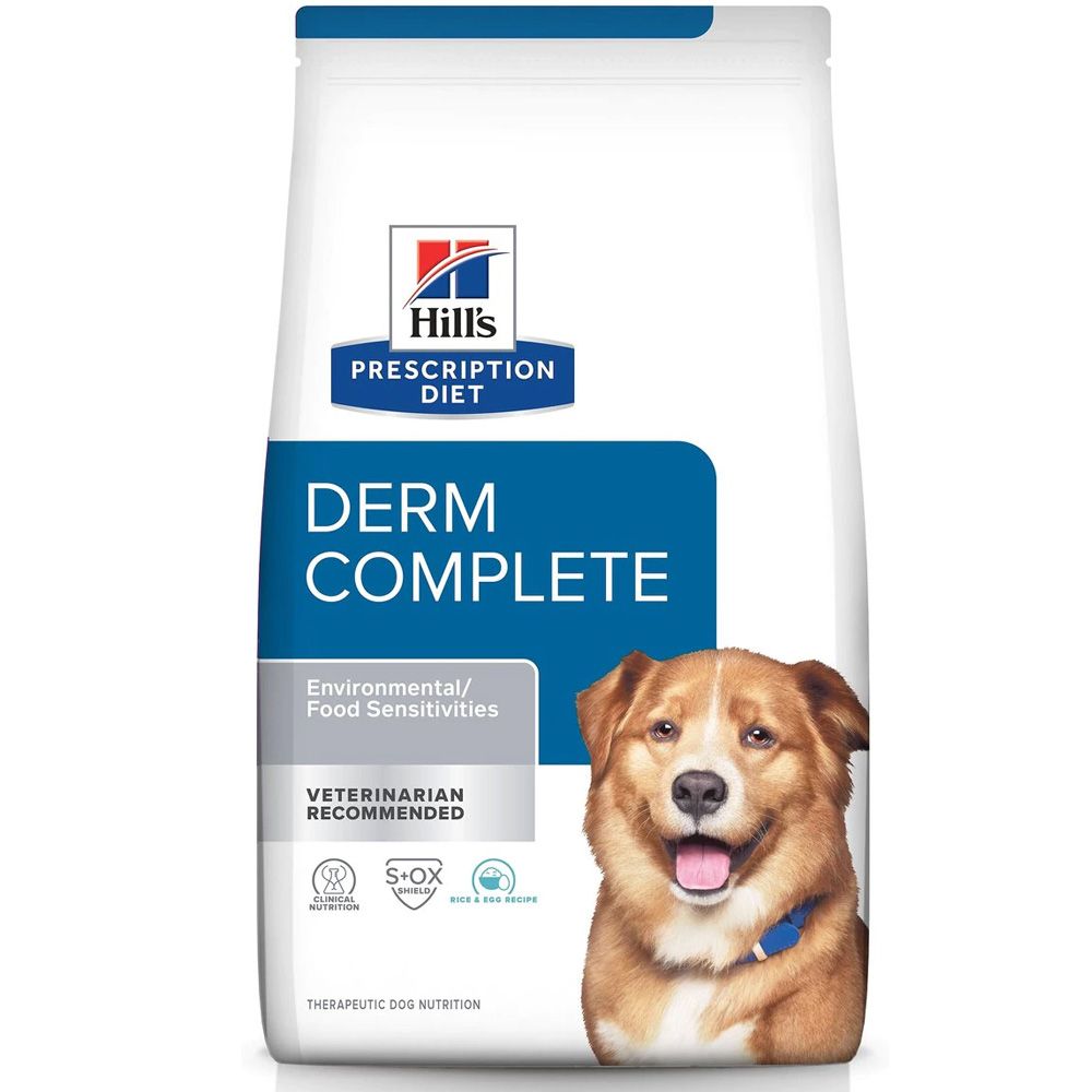 Hill's Prescription Diet Derm Complete Rice & Egg Recipe Dry Dog Food