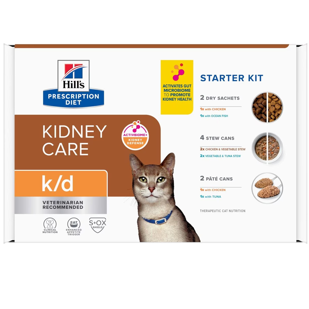 Hill's Prescription Diet k/d Kidney Care Starter Kit Variety Pack Cat ...