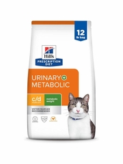 Hill's Prescription Diet Metabolic+Urinary Feline Weight+Urinary Care Chicken Flavor 12 lbs