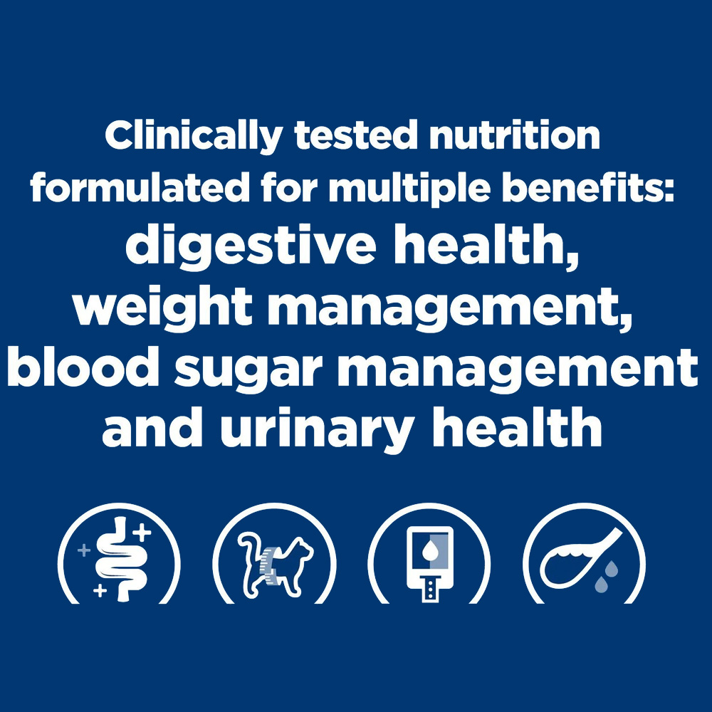 Hill's Prescription Diet w/d MultiBenefit with Chicken Dry Cat Food, 4lb Bag On Sale