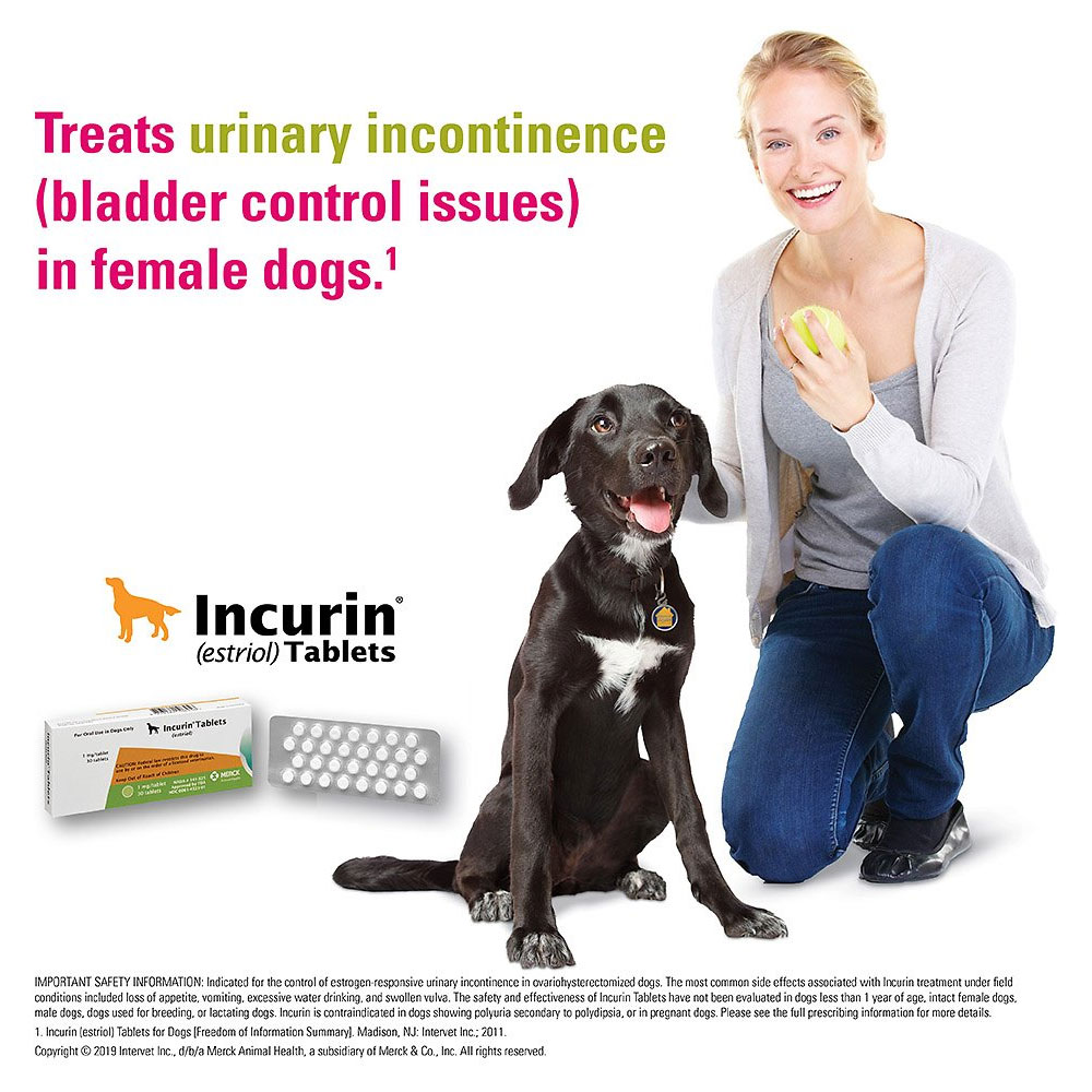 Incurin Tablets 1 mg, 30 Ct. Free Shipping EntirelyPets Rx