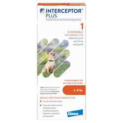 Interceptor Plus for Dogs 2-8 lbs Orange (1 Chew) | On Sale | EP Rx
