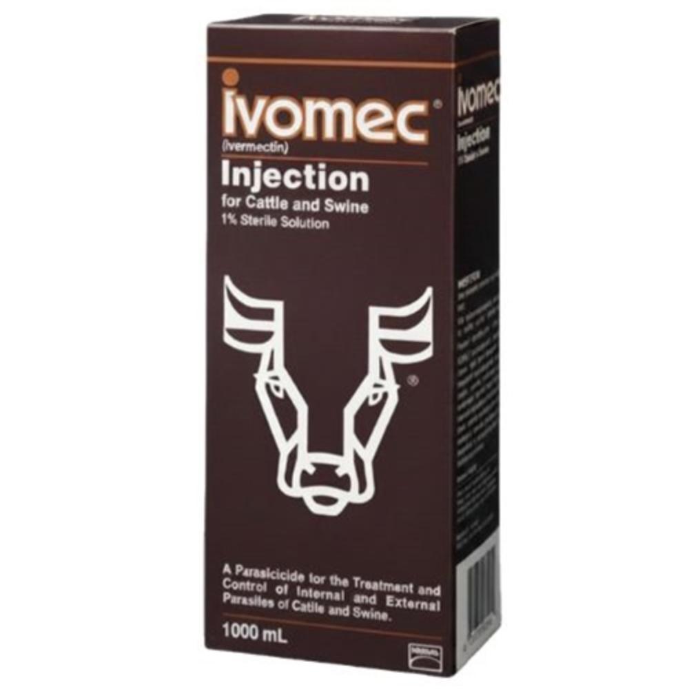 Ivomec 1% Injection for Cattle & Swine (Ivermectin) - Injectable
