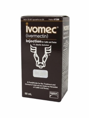 Ivomec 1% Injection for Cattle & Swine (Ivermectin) 50 mL - Injectable