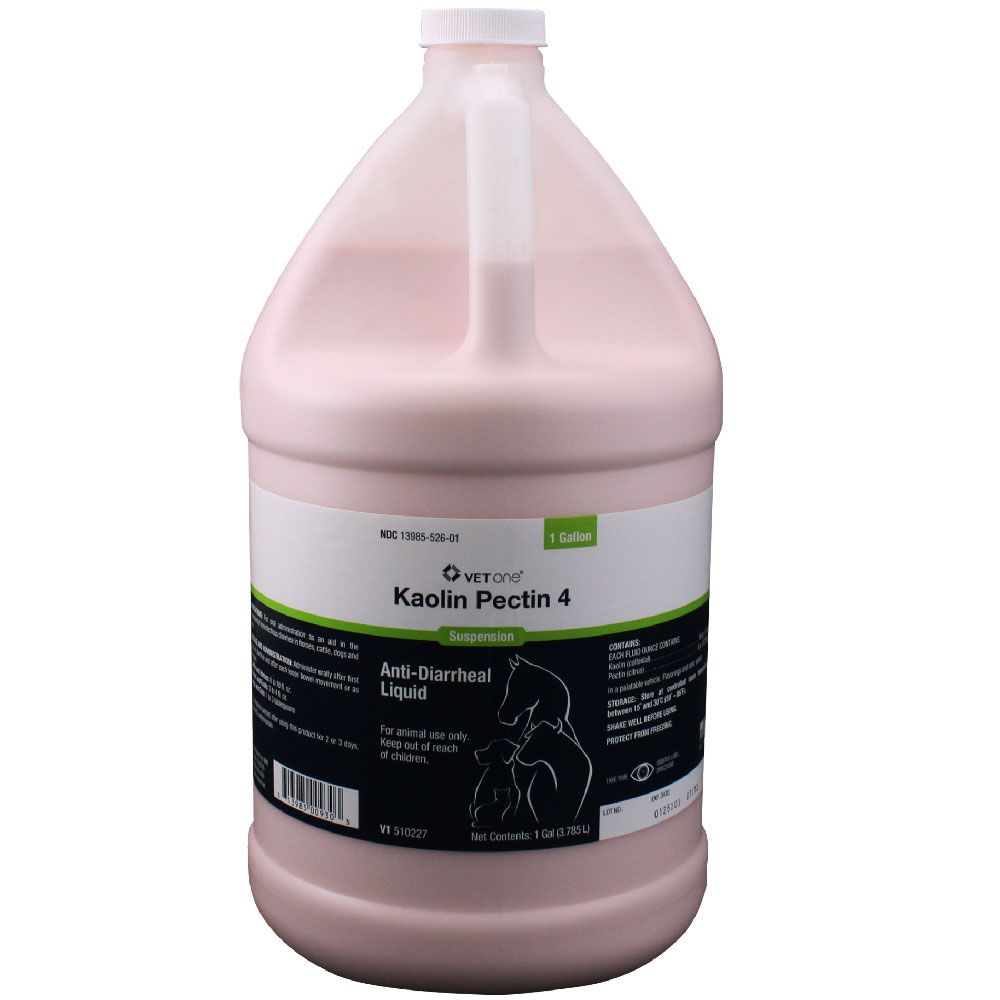 Kaolin Pectin 4 Suspension, AntiDiarrheal Liquid, 1 Gallon On Sale