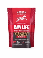 KOHA DOG RAW LIFE BITES BEEF FD 14OZ