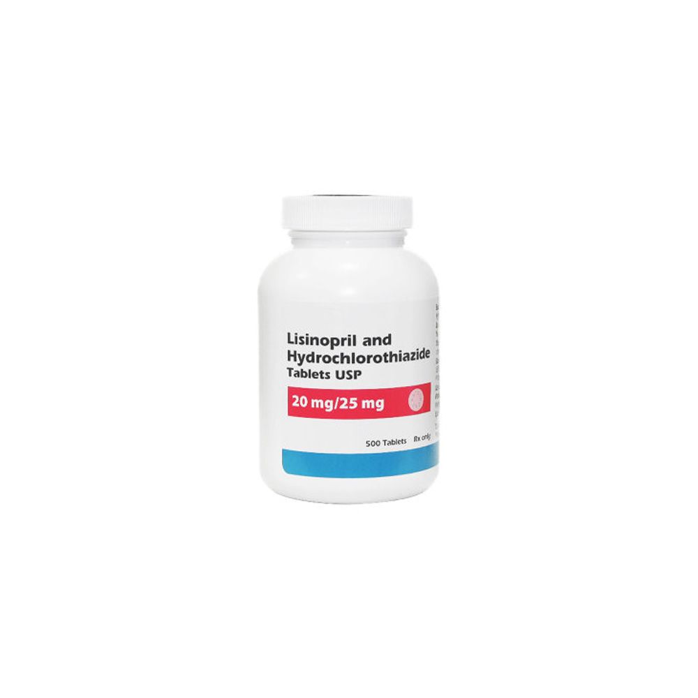 Lisinopril 20mg and Hydrochlorothiazide 25mg Tablets, 100 Count | On ...