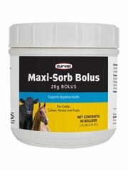 Maxi-Sorb Bolus 20 grams 50 ct For Cattle, Calves, Horses and Foals