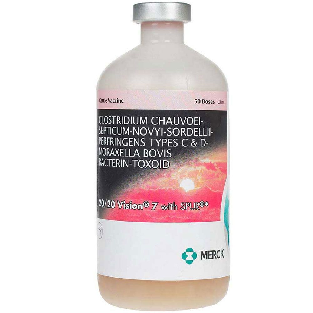 Merck 20/20 Vision 7 with Spur Cattle Vaccine, 100mL | On Sale ...
