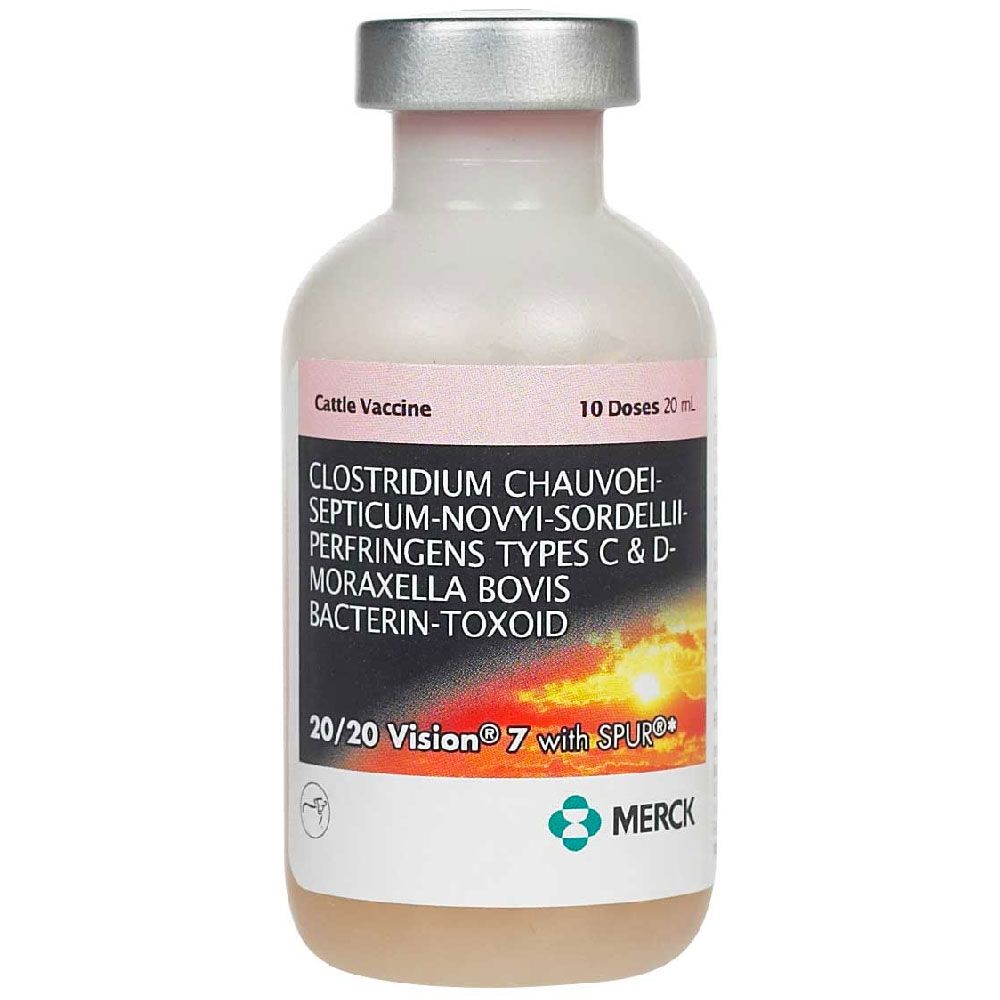 Merck 20/20 Vision 7 with Spur Cattle Vaccine, 20mL | On Sale ...