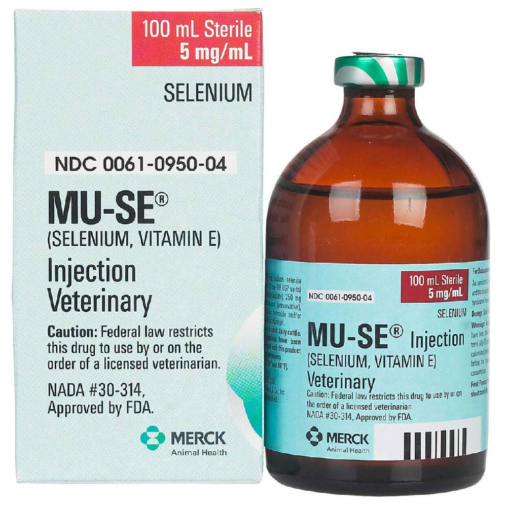 Merck MUSE Injection (Selenium and Vitamin E) 5mg/mL, 100mL On Sale