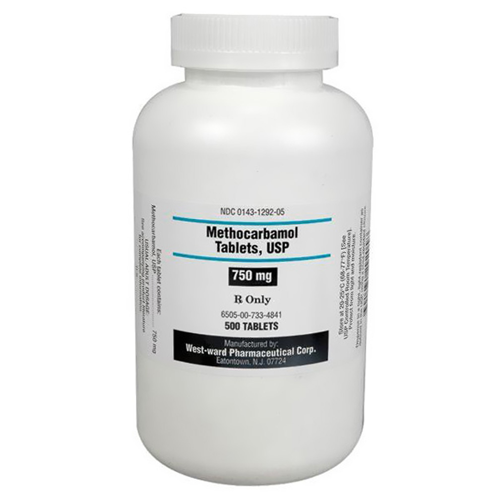 Methocarbamol 750mg (500 tabs) On Sale EntirelyPets Rx