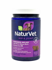 NaturVet Hemp Aches & Discomfort Soft Chew Supplements for Dogs (60 Count)