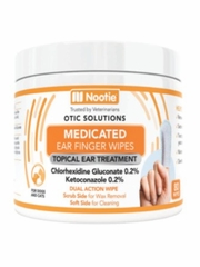 NOOTIE DOG EAR FINGER WIPE MEDICATED