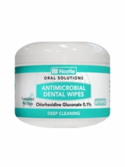 NOOTIE DOG MEDICATED ANTIMICROBIAL DENTAL WIPES 60CT