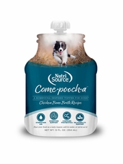 NUTRISOURCE DOG CHICKEN BROTH COME POOCH A 12OZ
