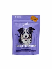 NUTRISOURCE DOG CRUNCHY CRUNCHERS LIVER GF TREAT 14OZ