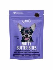 NUTRISOURCE DOG NUTTY BUTTER BITES BANANA PEANUT BUTTER TREAT 6OZ