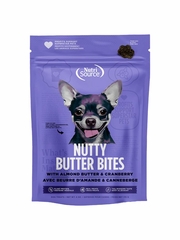 NUTRISOURCE DOG NUTTY BUTTER BITES CRANBERRY ALMOND TREAT 6OZ