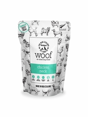 NZ DOG WOOF CHICKEN NECK AIR DRIED TREAT 1.76OZ