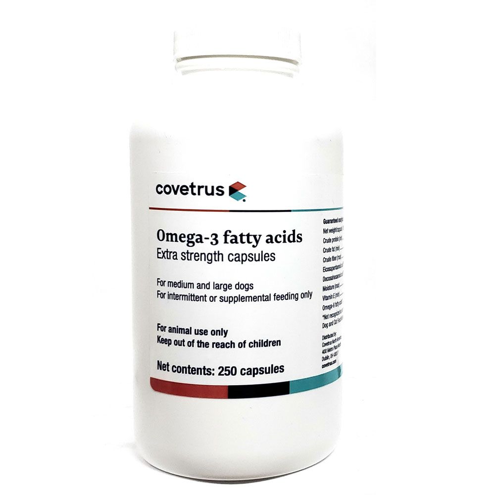 Covetrus Omega3 Fatty Acids Extra Strength Capsules (250 count) On