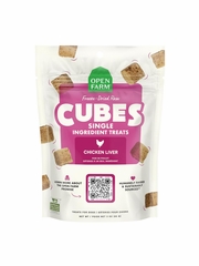 OPEN FARM DOG CUBES CHICKEN LIVER FD TREAT 3OZ