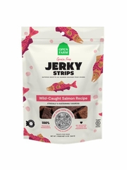 OPEN FARM DOG JERKY STRIPS SALMON GF TREAT 13OZ