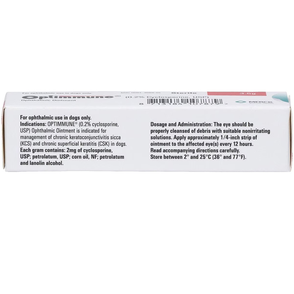 Optimmune Ophthalmic Ointment for Dogs (0.2 Cyclosporine,USP) 3.5